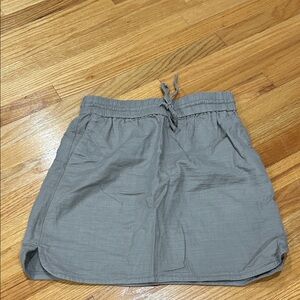 LOFT Beige Elastic Waist Skirt